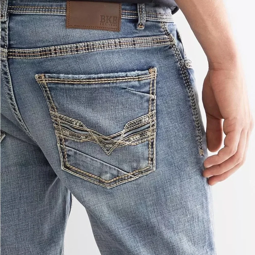 BKE Faded Blue Denim Jeans - Picture 8 of 11